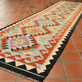 Handmade Afghan Kilim medium runner - 309743